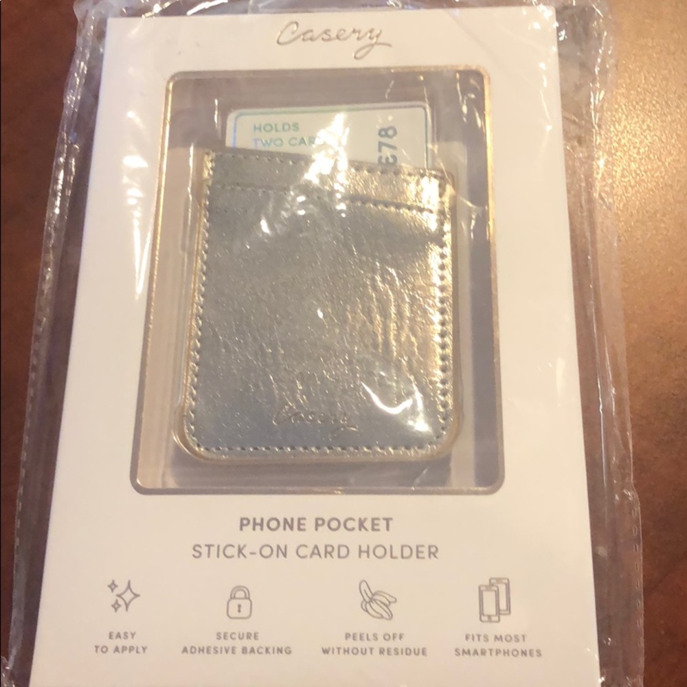Pinkish Rose Gold Phone Pocket.